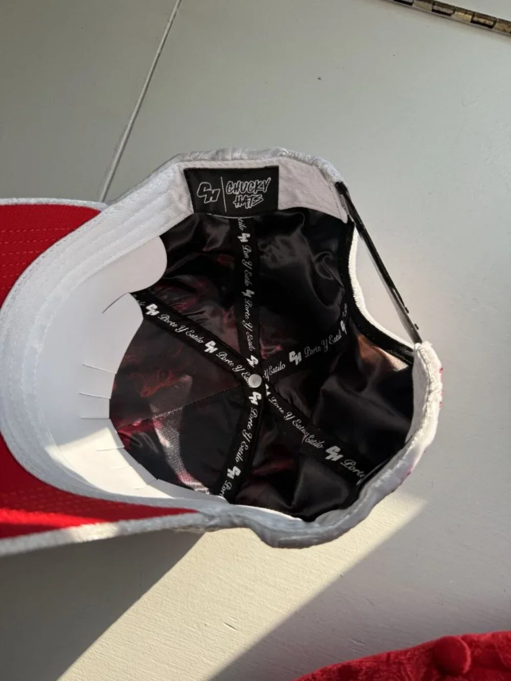 NEW Chucky Hats RARE White Velvet Lucifer Devil Adjustable Baseball Cap [jb]